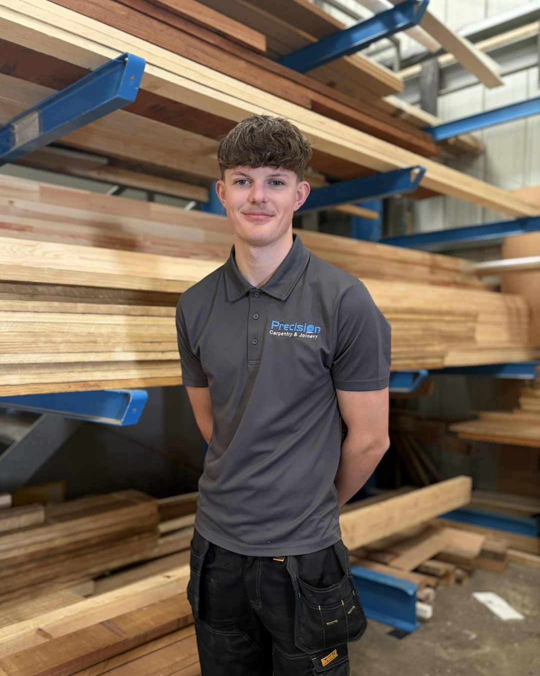 Photo of Kieran, Apprentice Joiner at Precision Carpentry & Joinery
